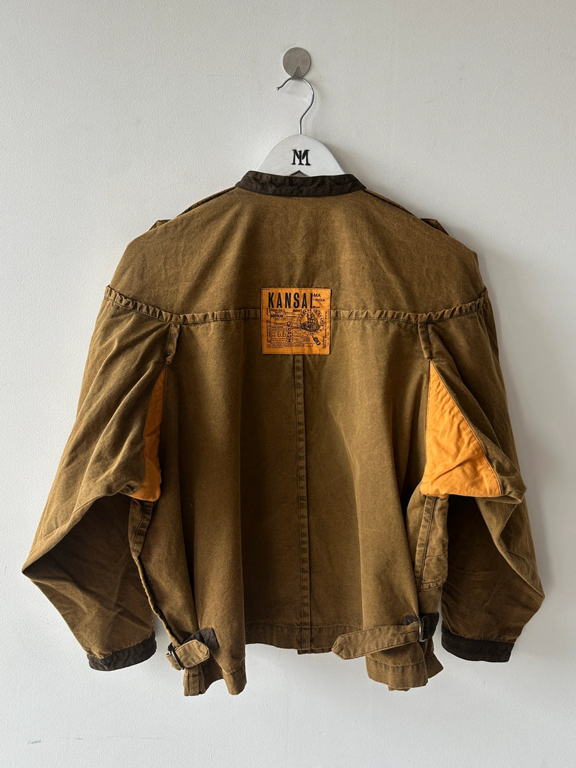 KANSAI YAMAMOTO - 1980s PANELED BOXY FIT JACKET