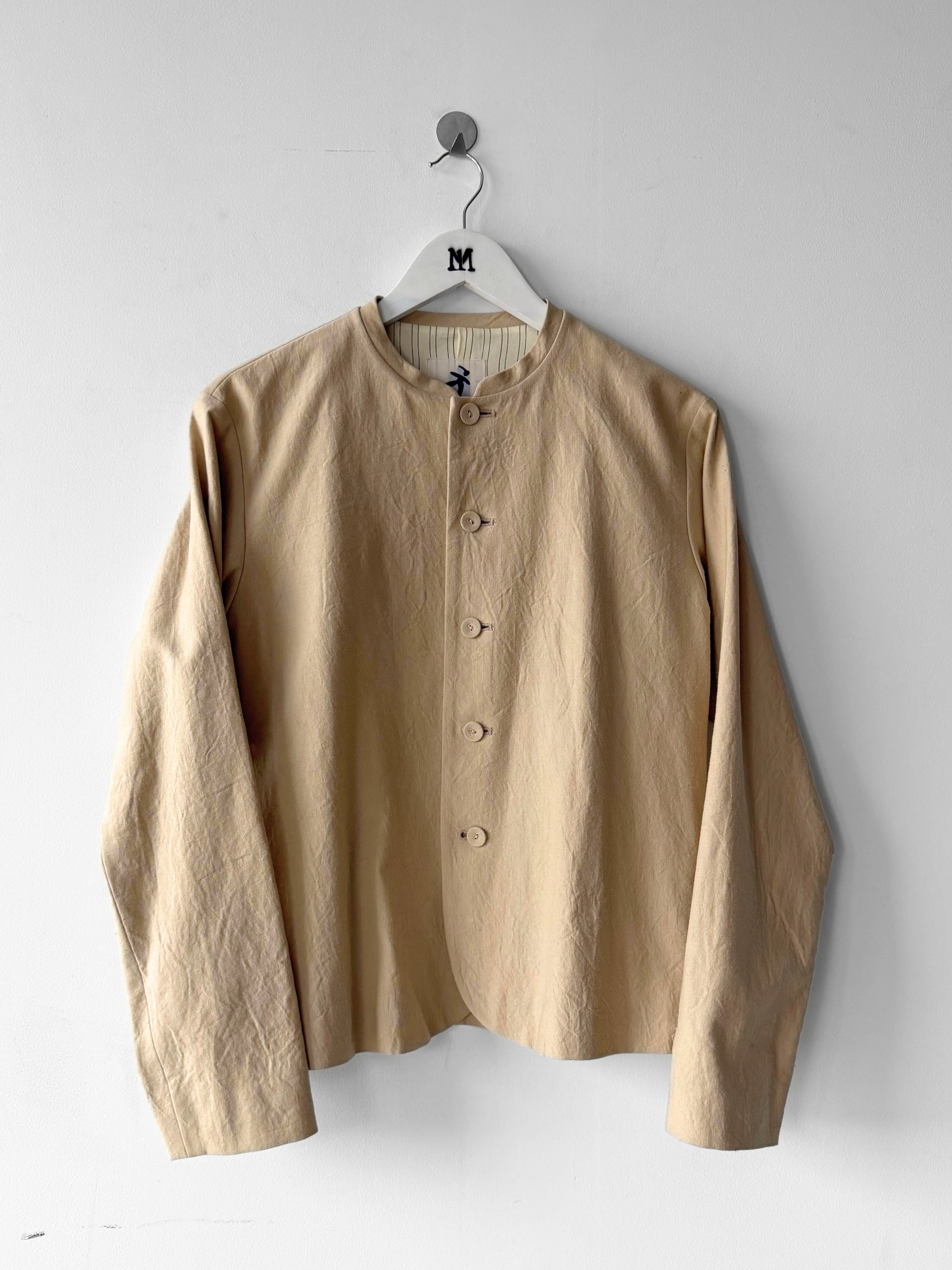 ISSEY MIYAKE HAI - 1980s COLLARLESS BLAZER