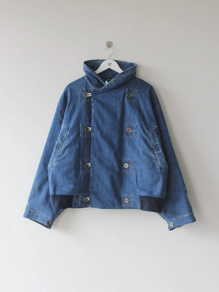 KATHARINE HAMNETT F/W 2017 RE-EDITION 1980s DENIM BOMBER JACKET