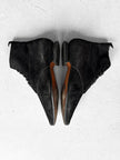 CLAUDE MONTANA X STEPHANE KÉLIAN - 1980s ARCHITECTURAL LACE UP SHOES