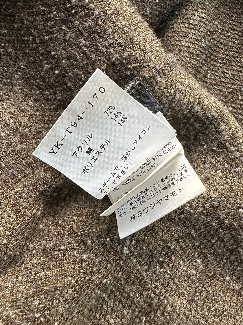 YOHJI YAMAMOTO Y's - A/W 2017 SHORT SLEEVE DRESS WITH FRONT PLEAT