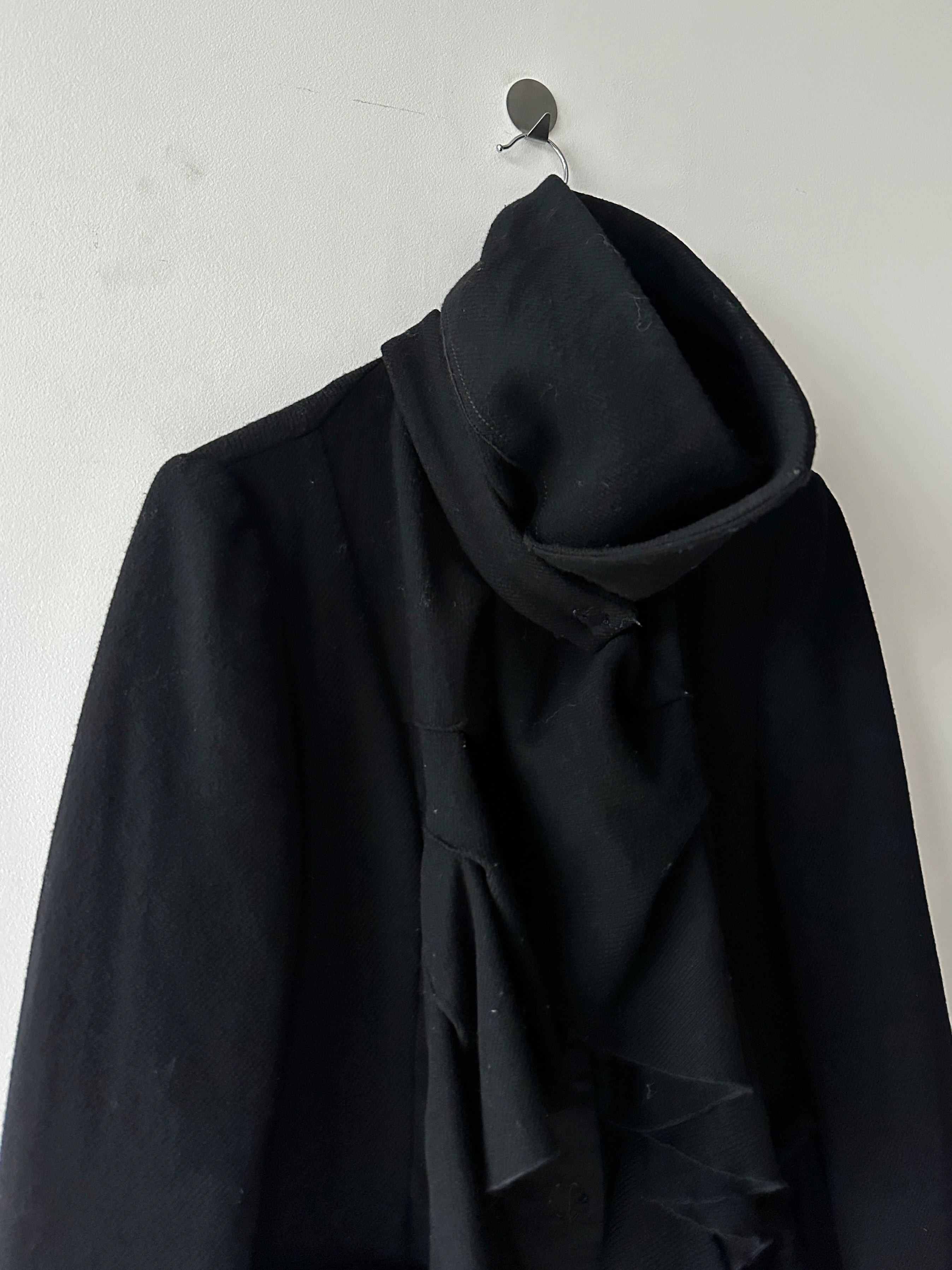 MARITHÉ + FRANÇOIS GIRBAUD - F/W 2009 RUCHED FRONT WOOL JACKET WITH CORSET INNER LAYER