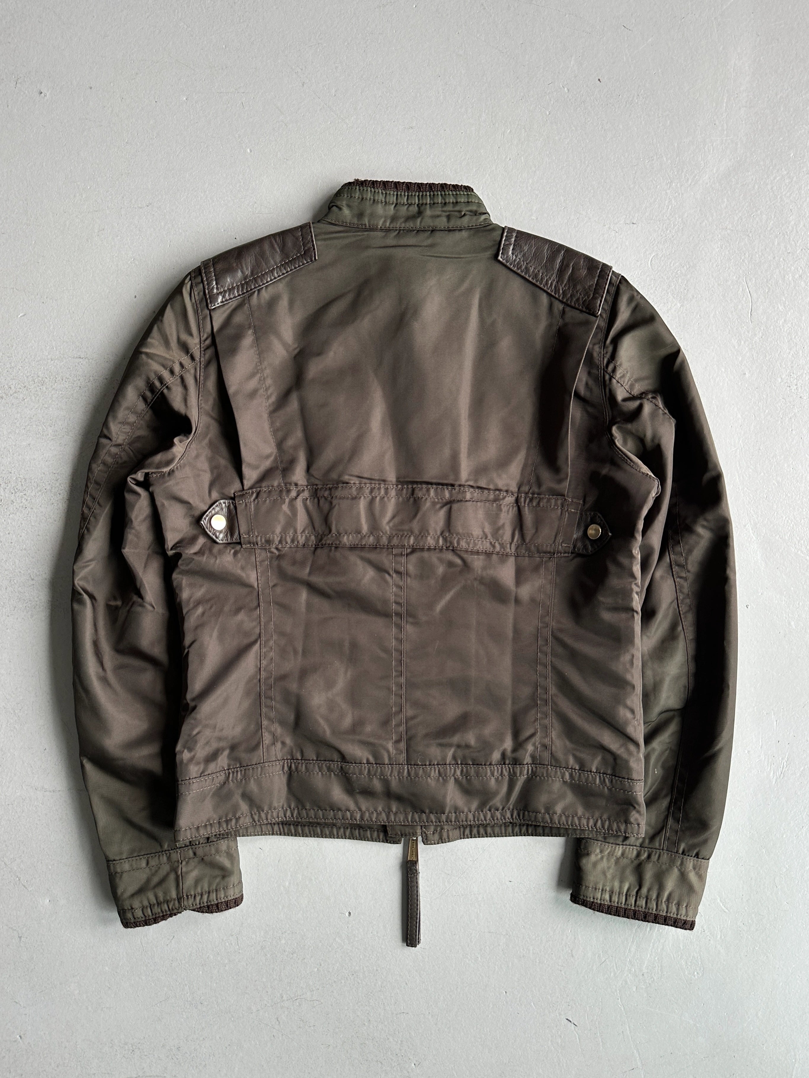DSQUARED2 - F/W 2005 CARGO JACKET WITH LEATHER AND KNIT DETAILS