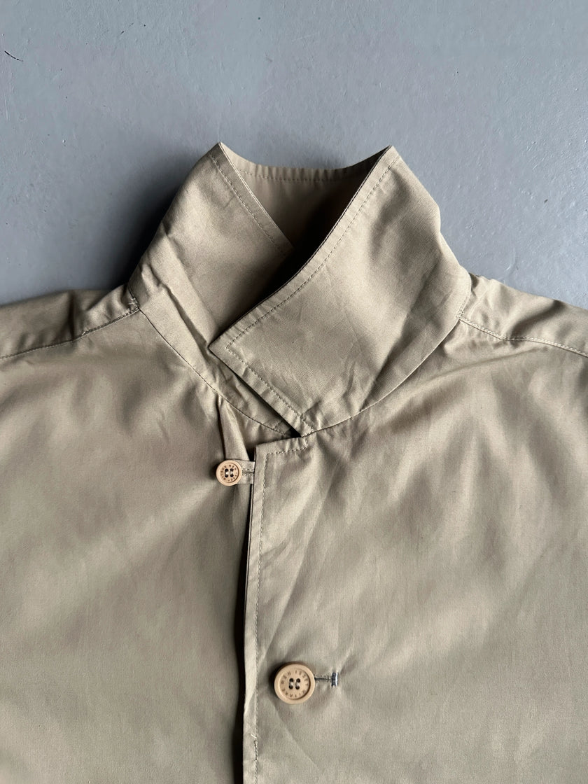 ISSEY MIYAKE MEN - 2000s OVERSIZED SHACKET WITH SEMI CONCEALED POCKET