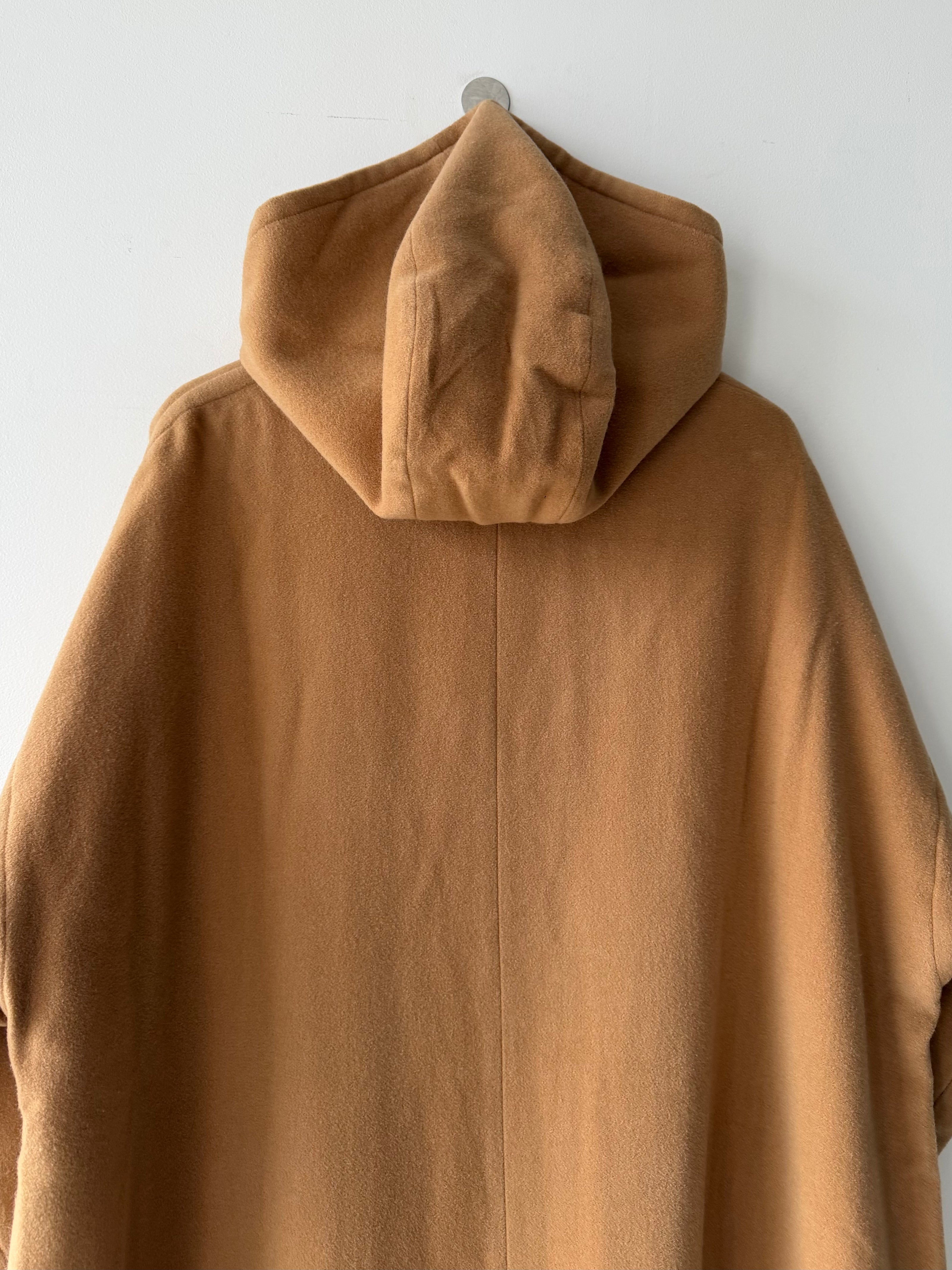 EMPORIO ARMANI - 1980s HOODED LONG CAPE COAT