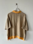 1980s LINEN POLO T-SHIRT