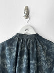 COMME DES GARÇONS - early 1980s ABSTRACT FLORAL PRINT VOLUMINOUS BUTTONED BLOUSE