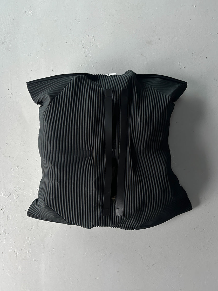 ISSEY MIYAKE ME - 2010s GEOMETRIC PLEATED TOTE BAG