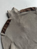 1990s KNIT PULLOVER WITH SUEDE DETAILS
