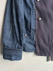 MARITHÉ + FRANÇOIS GIRBAUD - F/W 2003 DOUBLE BREASTED DENIM JACKET WITH WOOL PANEL