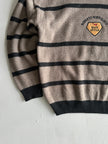 1990s STRIPED ROUND NECK KNIT JUMPER