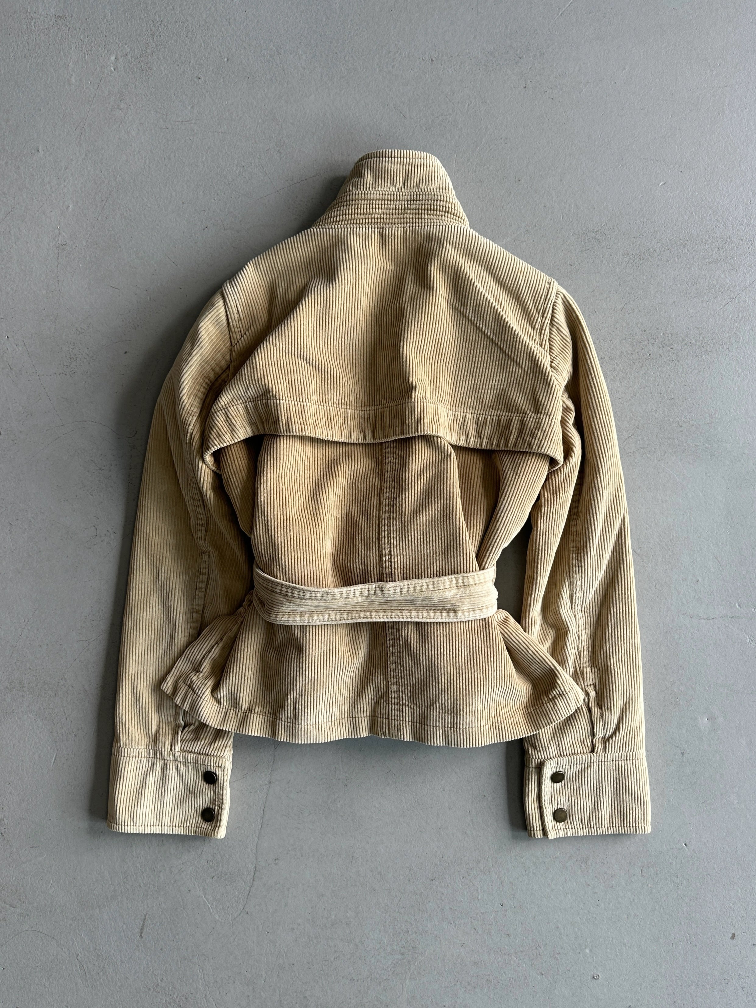 DSQUARED2 - F/W 2004 CORDUROY BELTED MULTI POCKET JACKET