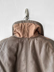 LA MATTA - 1980s PANELED CROP FIT JACKET WITH SHEARLING COLLAR