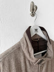 ITALIAN LABEL - 1990s HERRINGBONE BOMBER JACKET