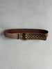 DIESEL - early 2000s LEATHER AND CANVAS BELT