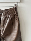 1980s BALLOON FIT LEATHER TROUSERS