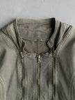 1990s TRIPLE ZIP FRONT CROP FIT JACKET