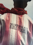 ARMANI JEANS - S/S 1992-1993 STRIPED COTTON BOMBER JACKET
