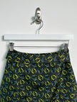 PRADA - S/S 2008 SILK MINI SKIRT WITH FRONT ZIP AND WAIST BELT