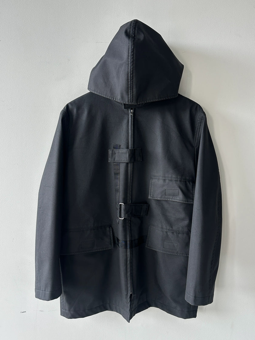 JAPANESE LABEL - early 2000s TECHNICAL JACKET WITH VELCRO STRAP DETAILS