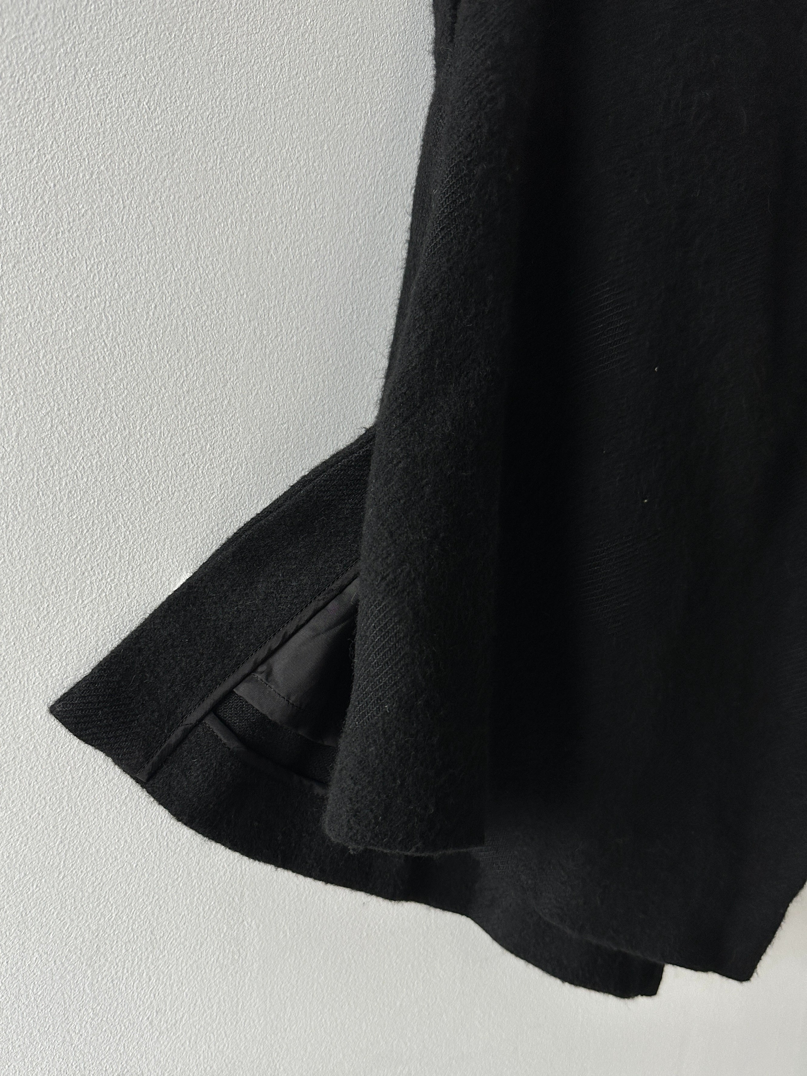 YOHJI YAMAMOTO REGULATION - mid 2010s ASYMMETRIC WOOL SHORTS