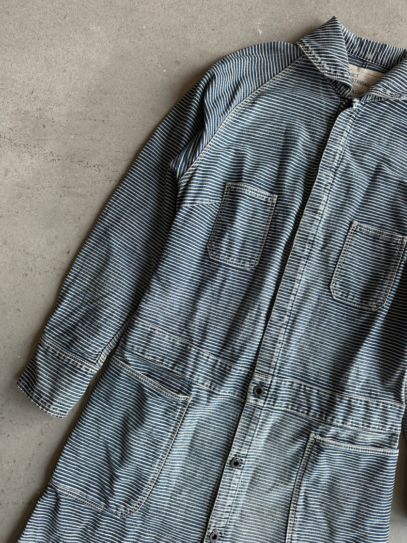 KAPITAL - 1990s BUTTON DOWN STRIPED DENIM DRESS