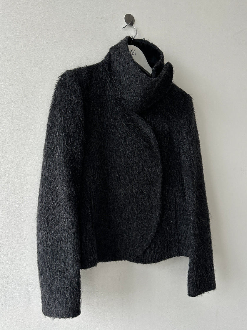EMPORIO ARMANI - F/W 2010 FUZZY WOOL FUNNEL NECK JACKET
