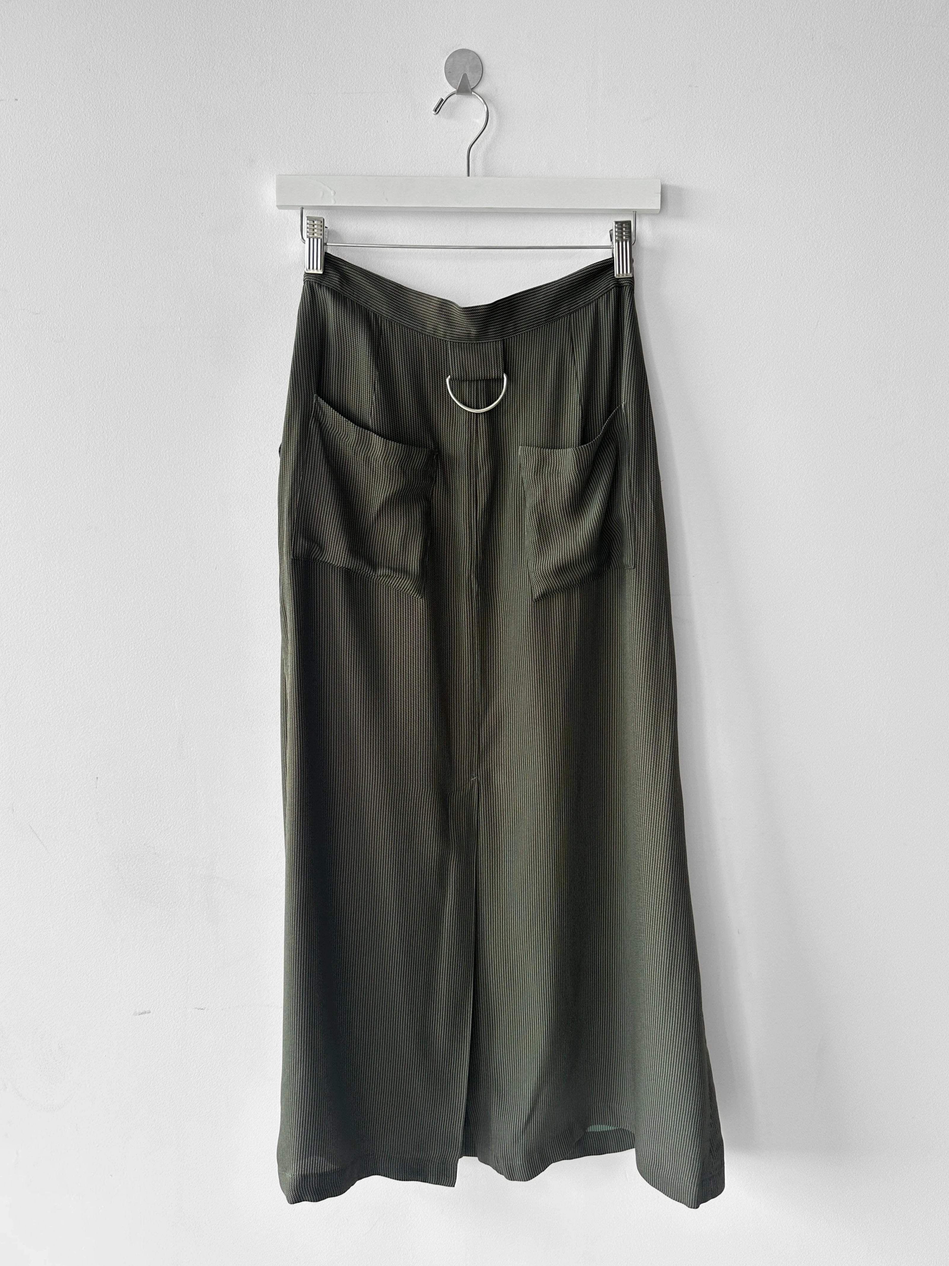 JAPANESE LABEL 2000s MAXI SKIRT WITH SIDE POCKETS