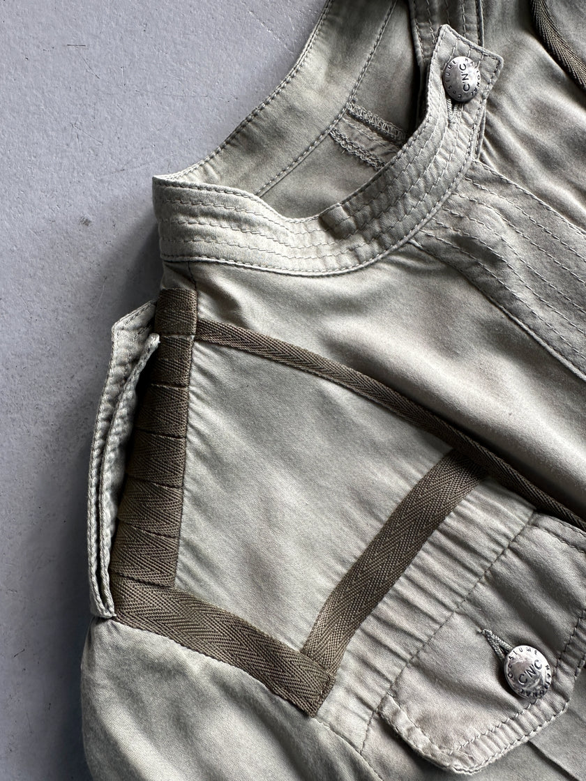 C’N’C COSTUME NATIONAL - 2000s CONTRASTING GREEN LIGHT JACKET