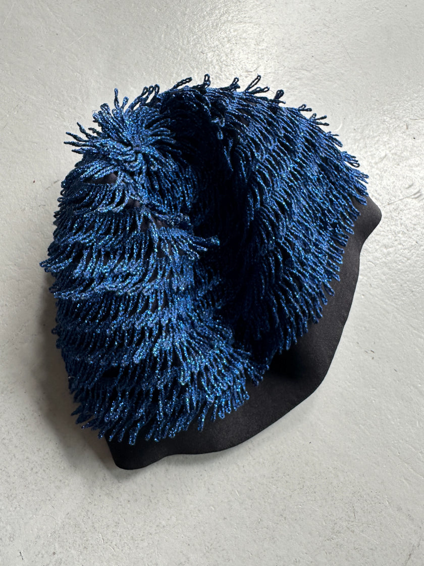 GIORGIO ARMANI - F/W 2018 SHIMMERING LOOPED FRINGE HAT