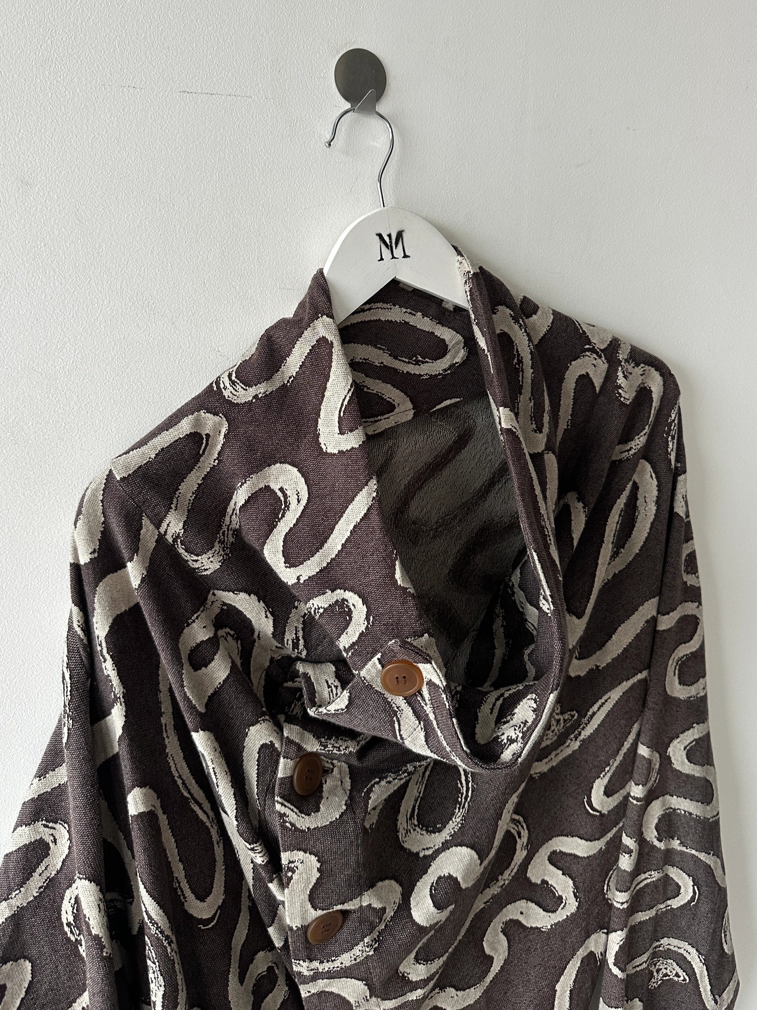 VIVIENNE WESTWOOD MAN - S/S 2023 ASYMMETRICAL SCULPTURAL CARDIGAN