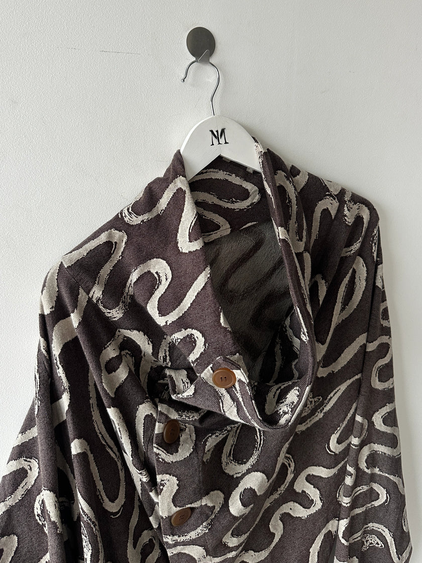 VIVIENNE WESTWOOD MAN - S/S 2023 ASYMMETRICAL SCULPTURAL CARDIGAN