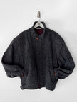 VALENTINO - 1980s BOXY FIT HERRINGBONE BOMBER JACKET