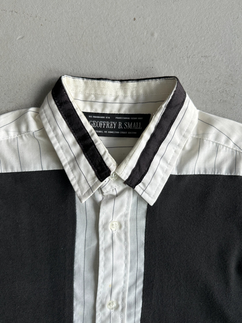 GEOFFREY B.SMALL - 1990s SHORT SLEEVE PANELED SHIRT
