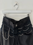 MARITHÉ + FRANÇOIS GIRBAUD - S/S 2008 PANELED CROPPED TROUSERS WITH CHAIN DETAILS