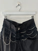 MARITHÉ + FRANÇOIS GIRBAUD - S/S 2008 PANELED CROPPED TROUSERS WITH CHAIN DETAILS