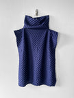 ISSEY MIYAKE - F/W 2002 CHEVRON PLEATS HIGH NECK TOP