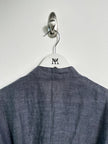 ISSEY MIYAKE - 1980s HEMP WRAP TOP WITH BACK WAIST