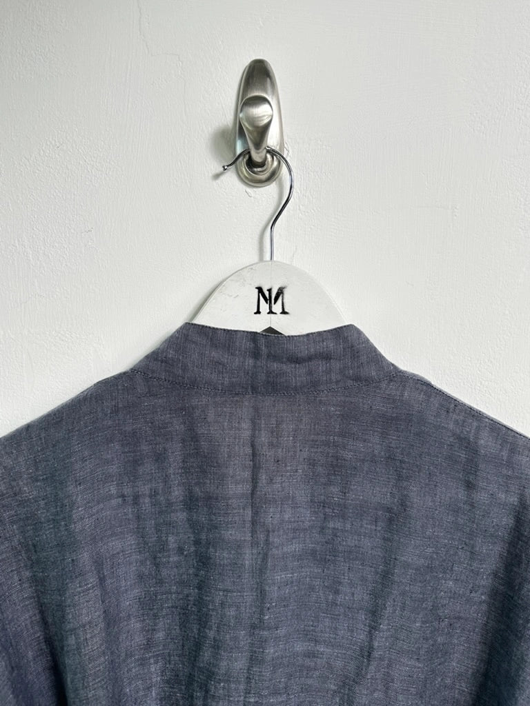 ISSEY MIYAKE - 1980s HEMP WRAP TOP WITH BACK WAIST