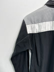 COMME DES GARÇONS - early 2000s PANELED LONG SLEEVE SHIRT WITH CONTRASTING SLEEVE AND BACK
