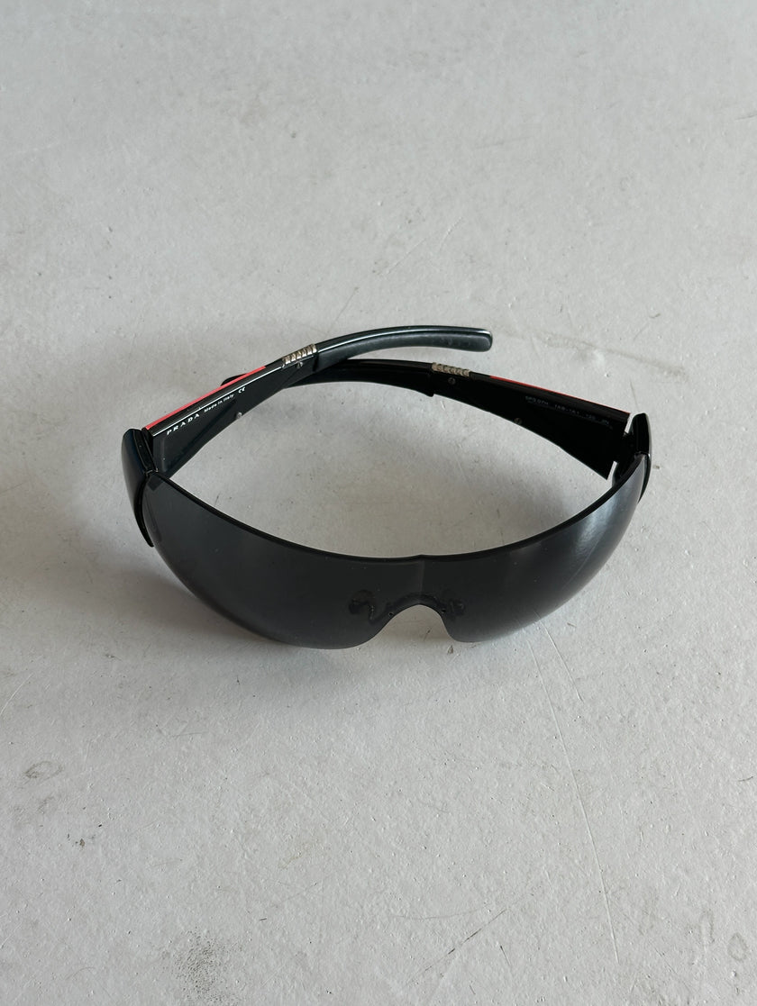PRADA - 1990s SHIELD SUNGLASSES