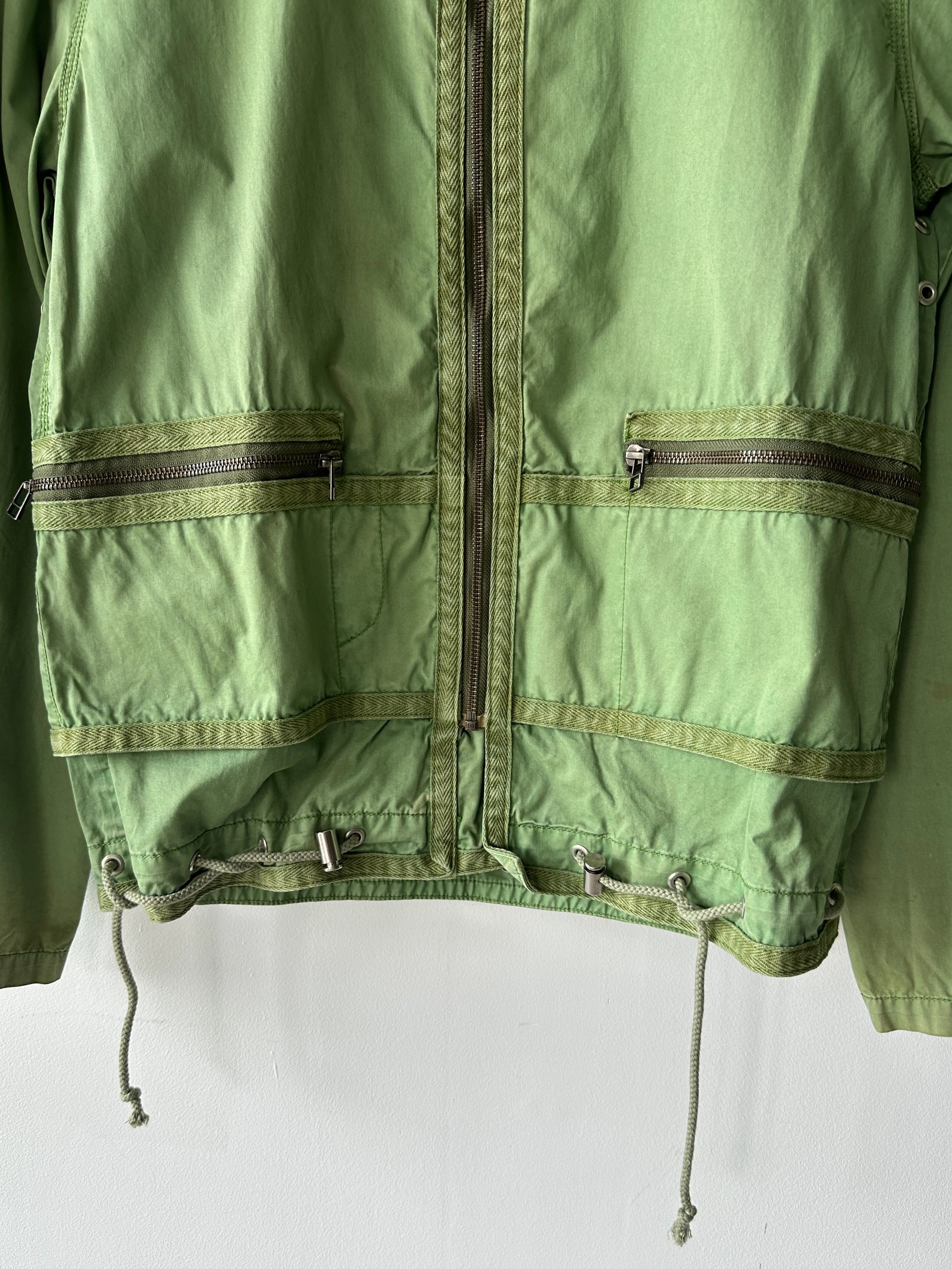 SABOTAGE - 2000s DYED TECHNICAL JACKET WITH WRAP AROUNT POCKET PANEL