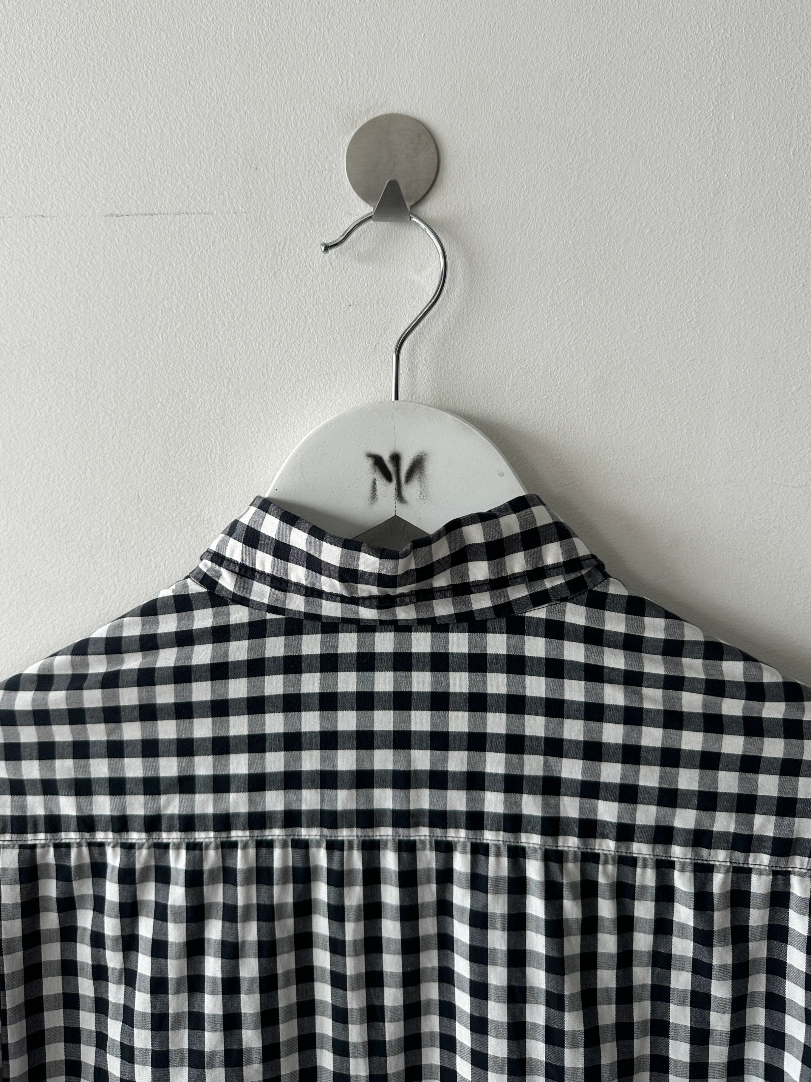 COMME DES GARÇONS HOMME - A/W 2008 RUCHED FRONT GINGHAM SHIRT