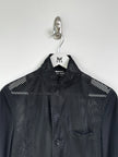 COMME DES GARÇONS - S/S 2025 PERFORATED MESH JACKET WITH CONSTRASTING SLEEVE