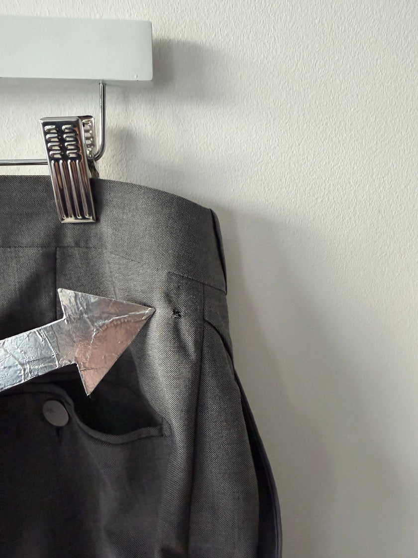 THIERRY MUGLER - 1990s STRAIGHT FIT TAILORED TROUSERS