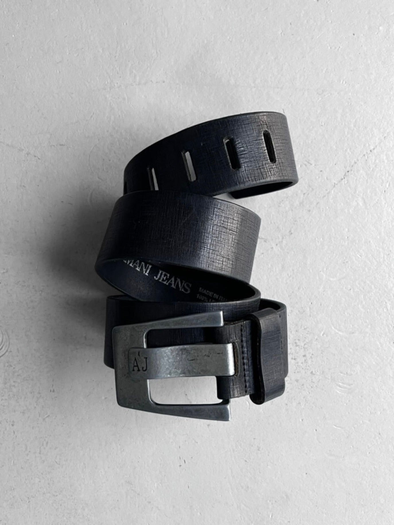 ARMANI JEANS - 2000s LEATHER BELT