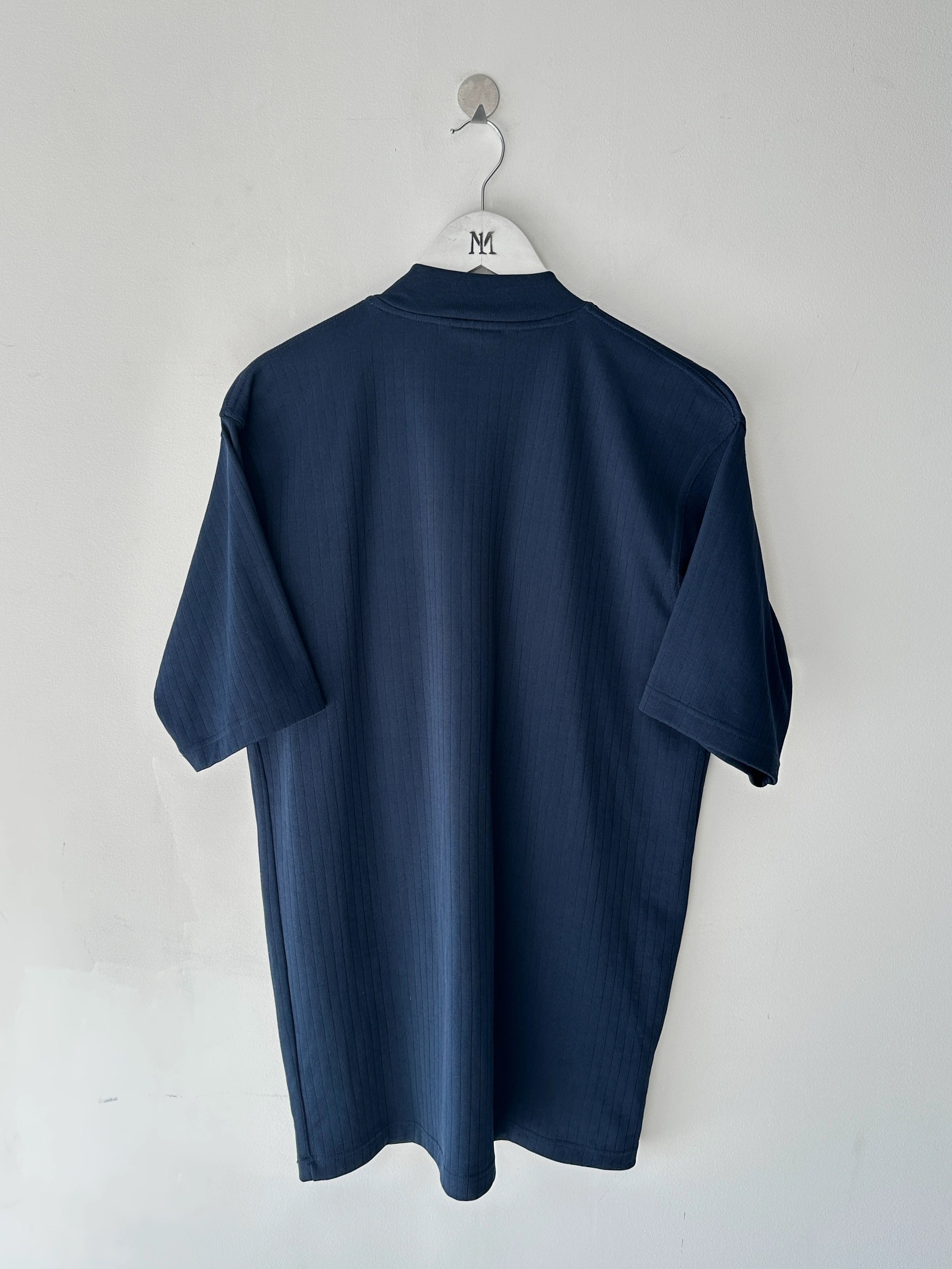 VERSACE - early 2000s ZIP UP SHORT SLEEVE TOP