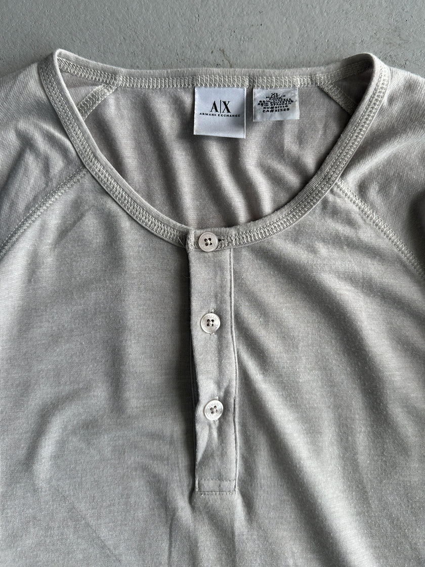 ARMANI EXCHANGE - 1990s RELAXED FIT 3/4 SLEEVE TOP