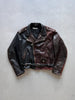 EMPORIO ARMANI – 1980s TWO-TONE LEATHER BIKER JACKET