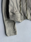 1990s TRIPLE ZIP FRONT CROP FIT JACKET